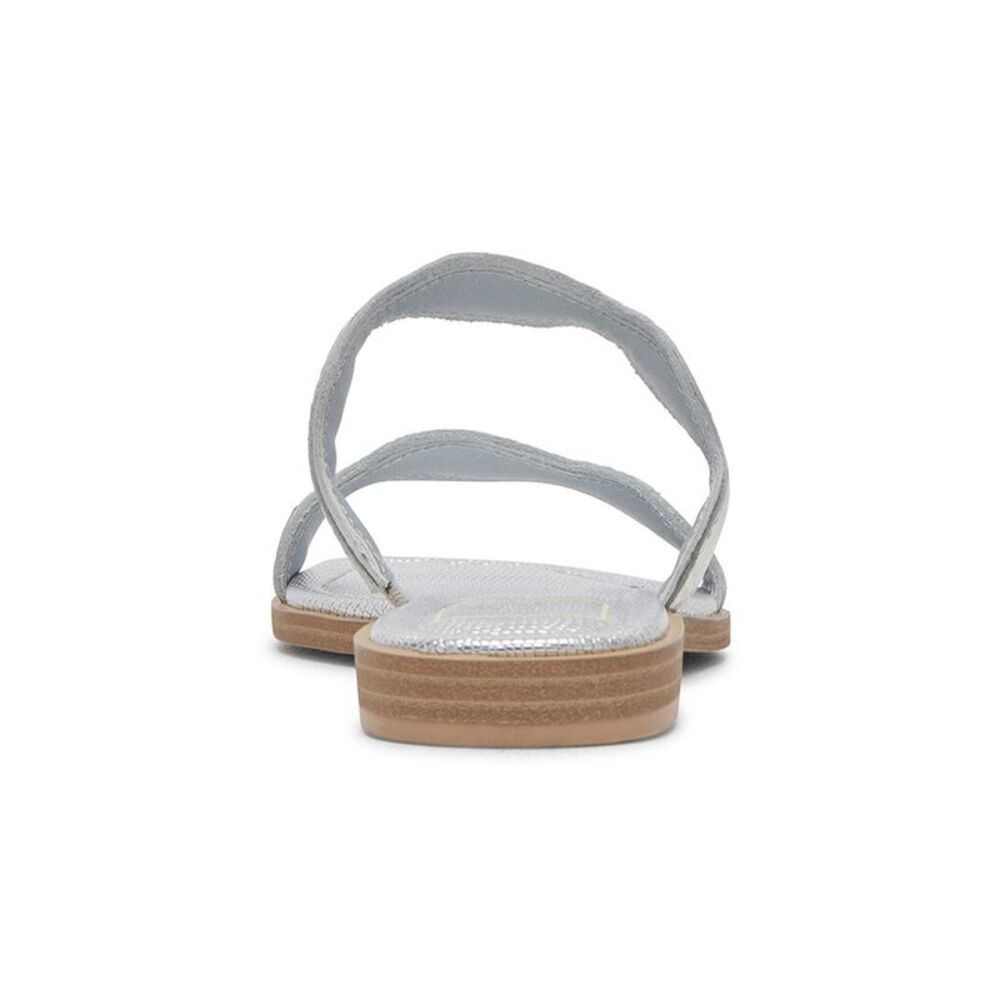 Dolce Vita Ilva Low Leather Sandal, Silver - Picture 3 of 5